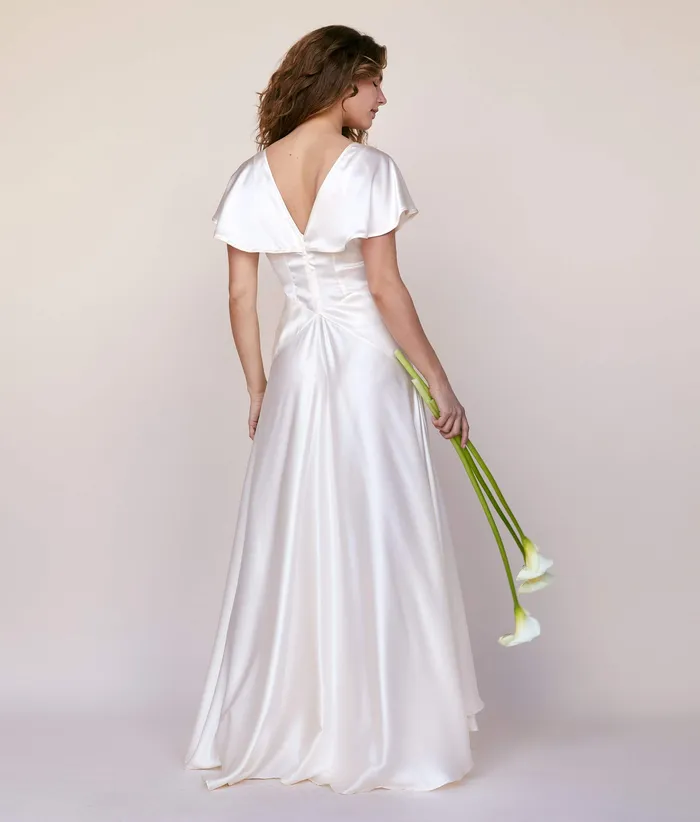 Bridal Christy Dawn Women The Britta Dress Pearl Silk