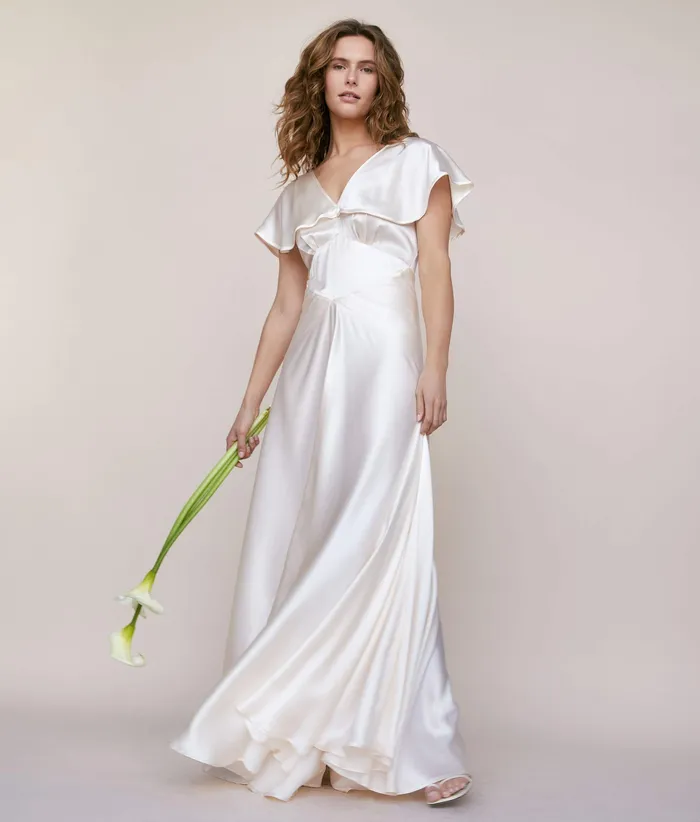 Bridal Christy Dawn Women The Britta Dress Pearl Silk