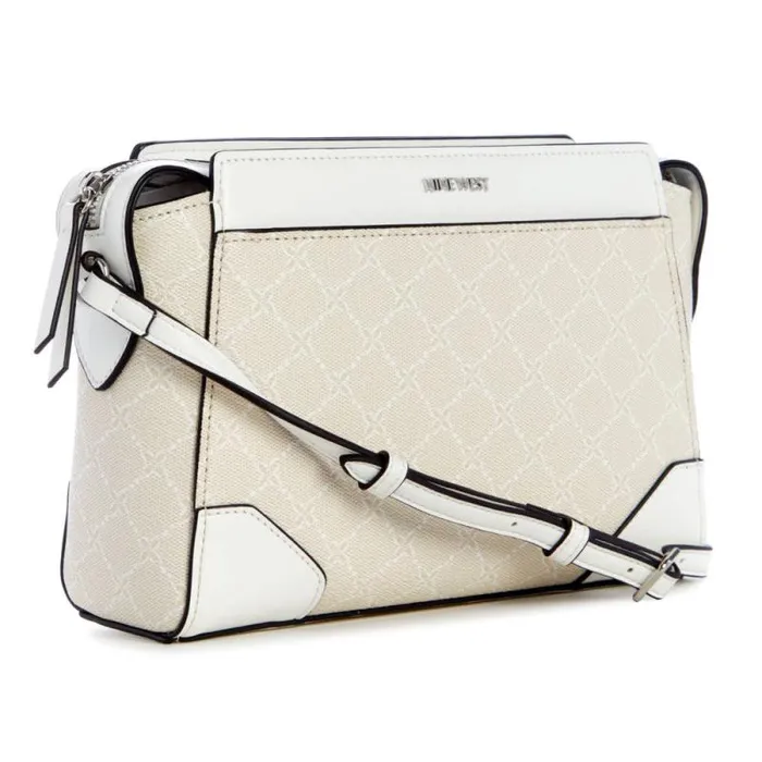 Brooklyn Jet Set Crossbody Cream Logo Women Nine West Crossbody Brooklyn Jet Set Crossbody Cream Logo Women Nine West Crossbody