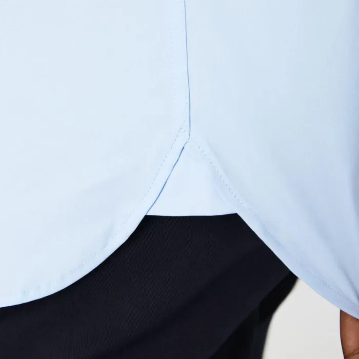 Button Down Shirts Men Lacoste Men039s Slim Fit French Collar Cotton Poplin Shirt Pastel Blue Hbp