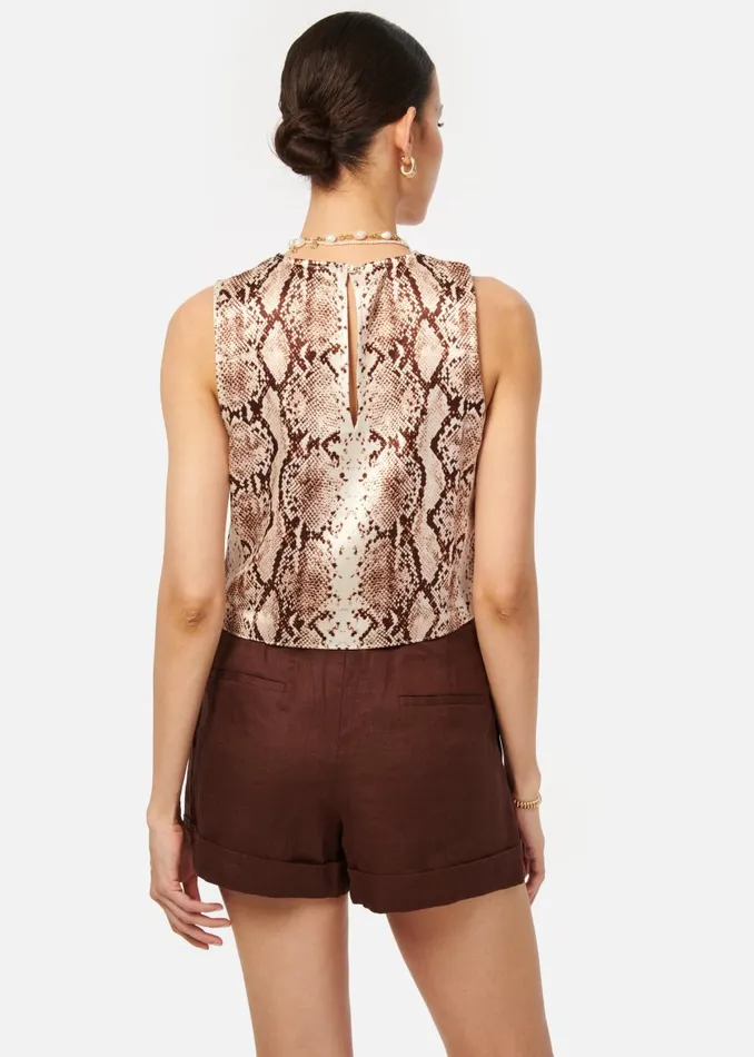 CAMI NYC Bottoms Women Ravi Linen Short Mocha