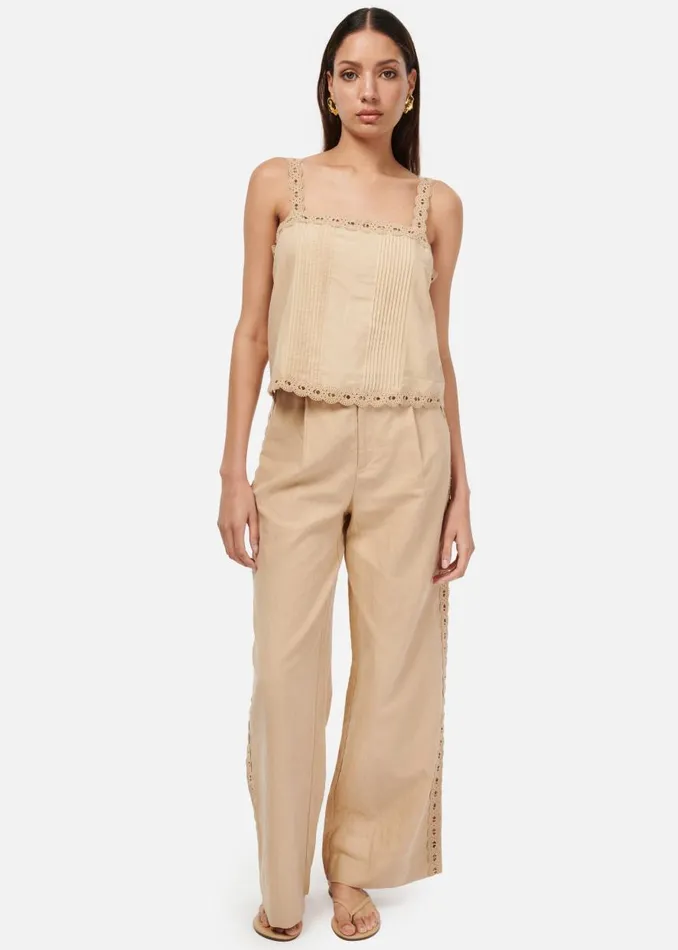 CAMI NYC Camisoles Women Alessandra Cotton Camisole Irish Cream