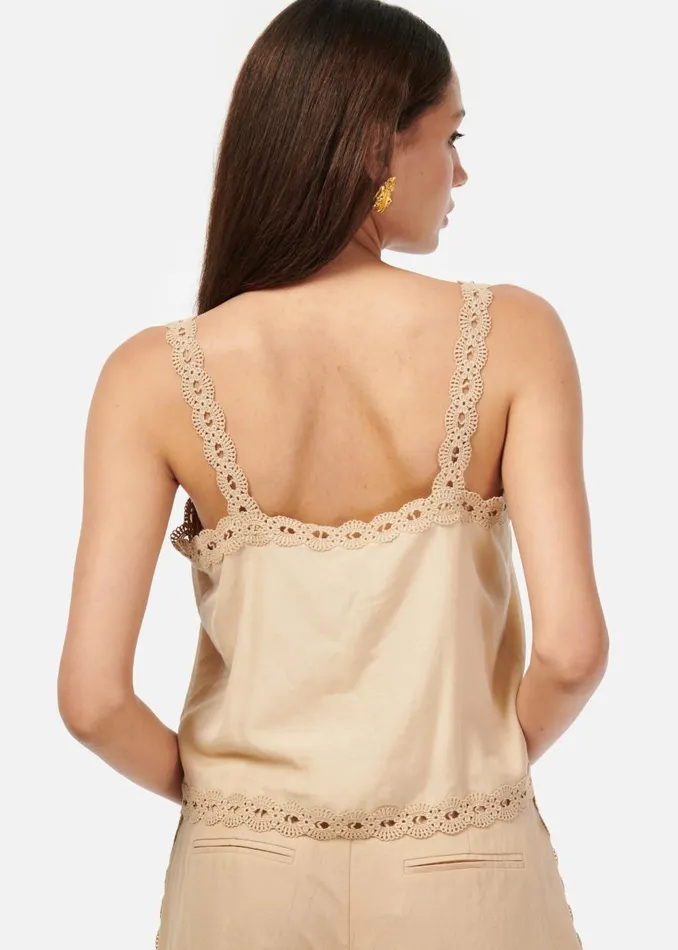 CAMI NYC Camisoles Women Alessandra Cotton Camisole Irish Cream