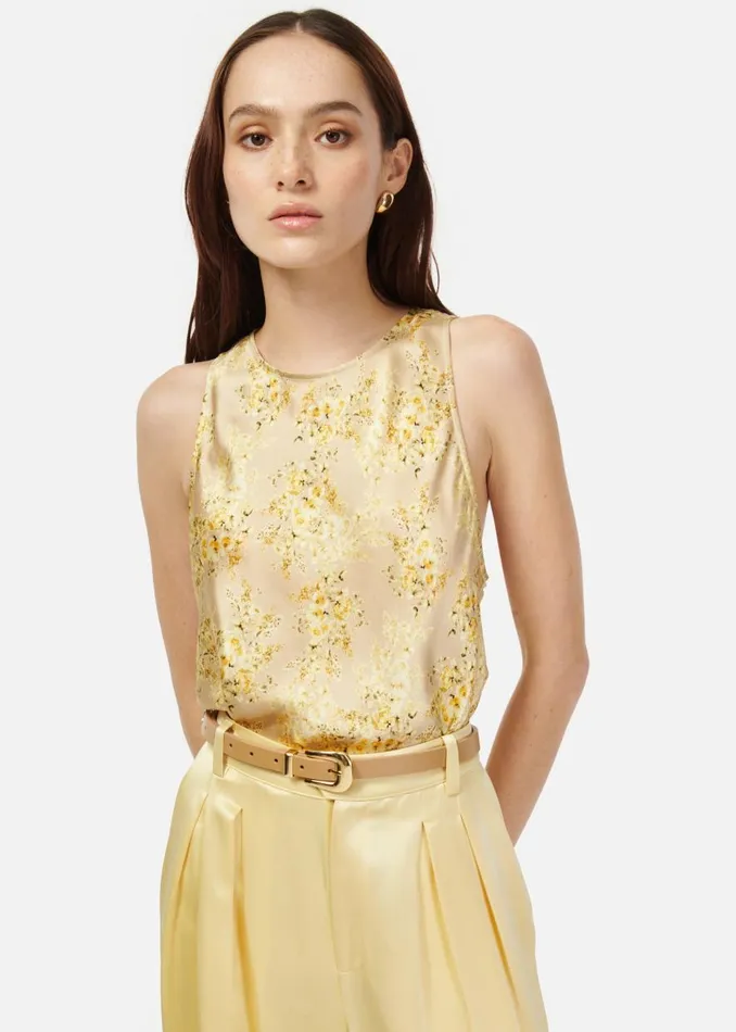 CAMI NYC Camisoles Women Floriana Camisole Yellow Primavera