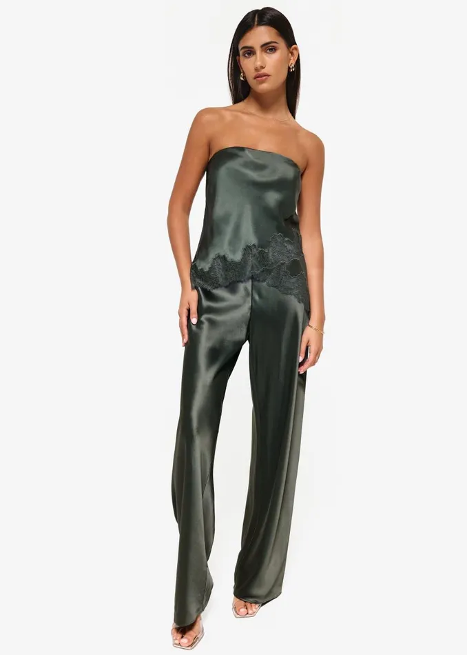 CAMI NYC Camisoles Women Odessa Strapless Camisole Thyme