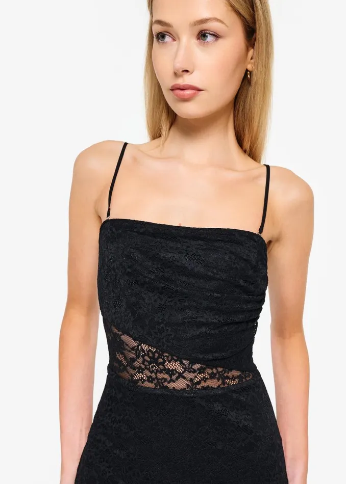 CAMI NYC Dresses Women Marseille Lace Dress Black