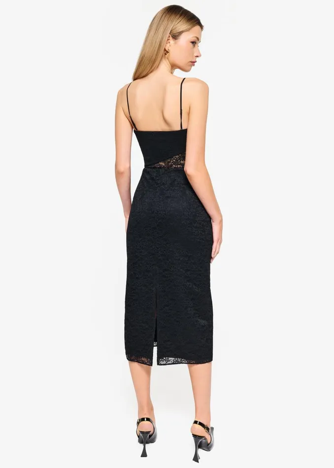 CAMI NYC Dresses Women Marseille Lace Dress Black