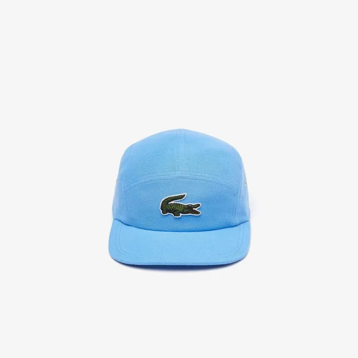 Caps and Hats MenWomen Lacoste Unisex Organic Cotton Girolle Cap Ethereal Blue L99