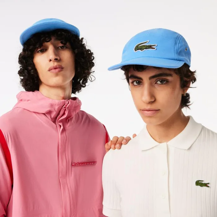 Caps and Hats MenWomen Lacoste Unisex Organic Cotton Girolle Cap Ethereal Blue L99