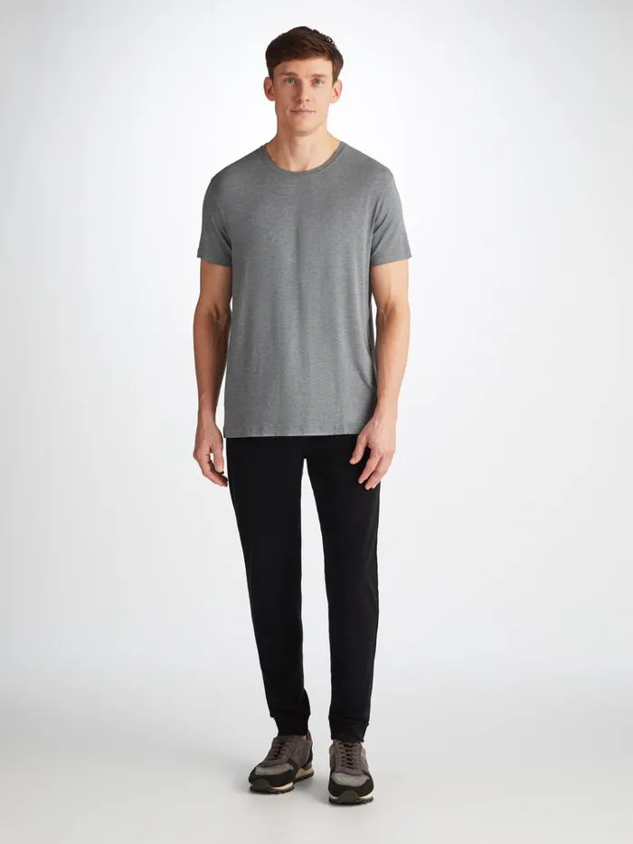 Casual Pants Men Derek Rose Sweatpants Isaac Terry Cotton Black