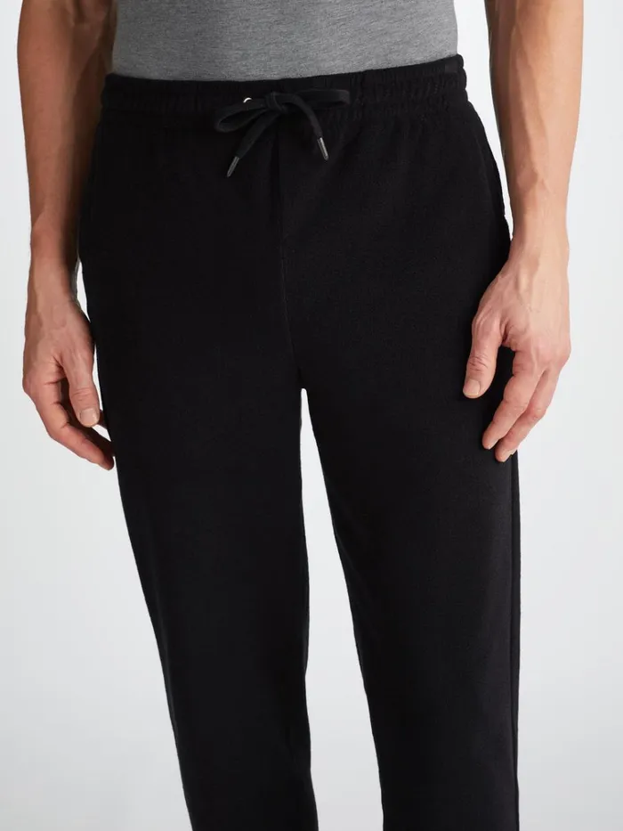 Casual Pants Men Derek Rose Sweatpants Isaac Terry Cotton Black