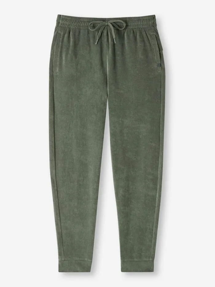 Casual Pants Men Derek Rose Sweatpants Isaac Terry Cotton Soft Green