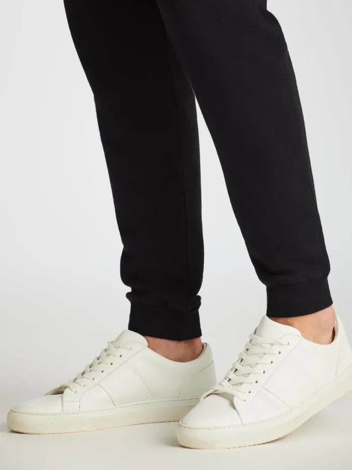 Casual Pants Men Derek Rose Sweatpants Quinn Cotton Modal Black