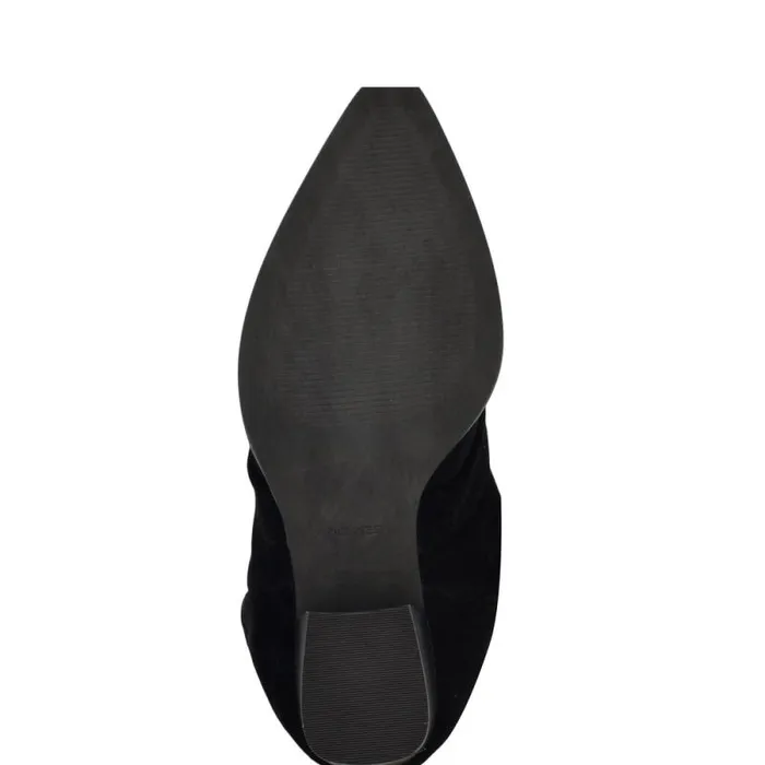 Chicke Knee High Boots Black Suede Women Nine West Boots and Booties Chicke Knee High Boots Black Suede Women Nine West Boots and Booties