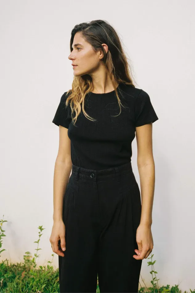 Christy Dawn Tops and Blouses Women The Rayne Tee Black