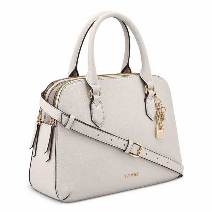 Cibrina Dome Satchel Milk Women Nine West Satchels and Shoulder Bags Cibrina Dome Satchel Milk Women Nine West Satchels and Shoulder Bags