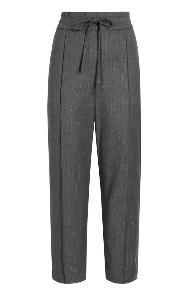 Cinq Sept Adalie Pant Lurexpinstripecharcoal Women Pants