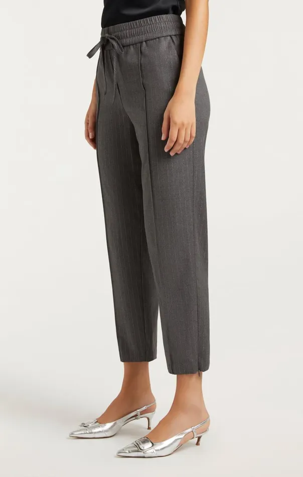 Cinq Sept Adalie Pant Lurexpinstripecharcoal Women Pants