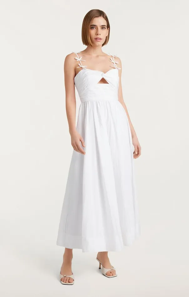 Cinq Sept Agnes Dress White Women Midi
