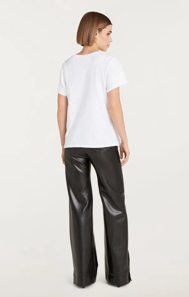 Cinq Sept Amour Amour Amour Foiled Tee Whitesilver Women Tees
