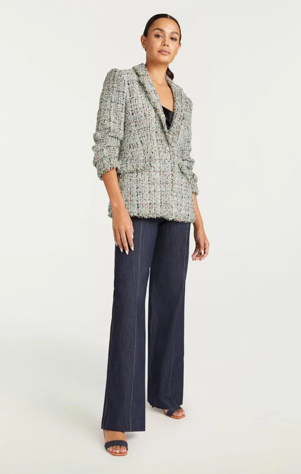 Cinq Sept Anya Boucle Khloe Blazer Patinamulti Women Blazers