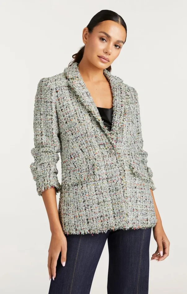Cinq Sept Anya Boucle Khloe Blazer Patinamulti Women Blazers