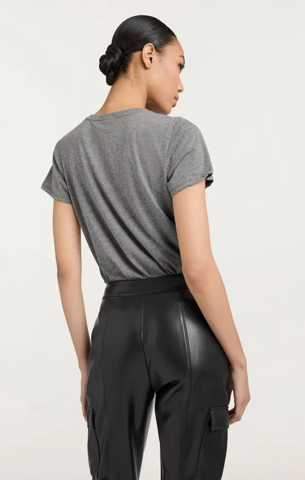 Cinq Sept Bonjour Y039all Tee Heathergreyblack Women Tees