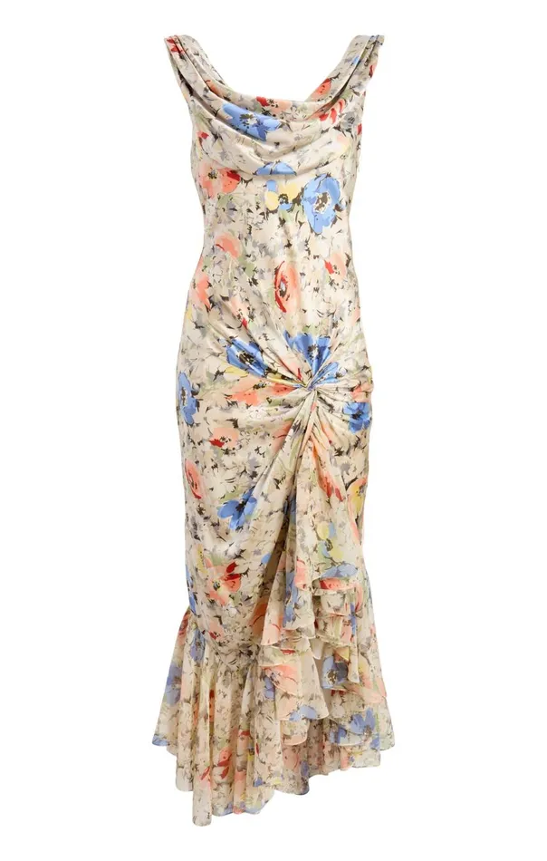 Cinq Sept Ciara Dress Ivorymulti Women Cocktail and Evening