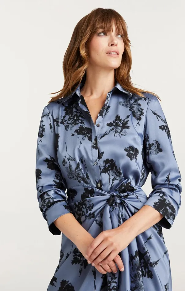 Cinq Sept Cool Carnation Jacey Dress Rusticbluemulti Women Midi