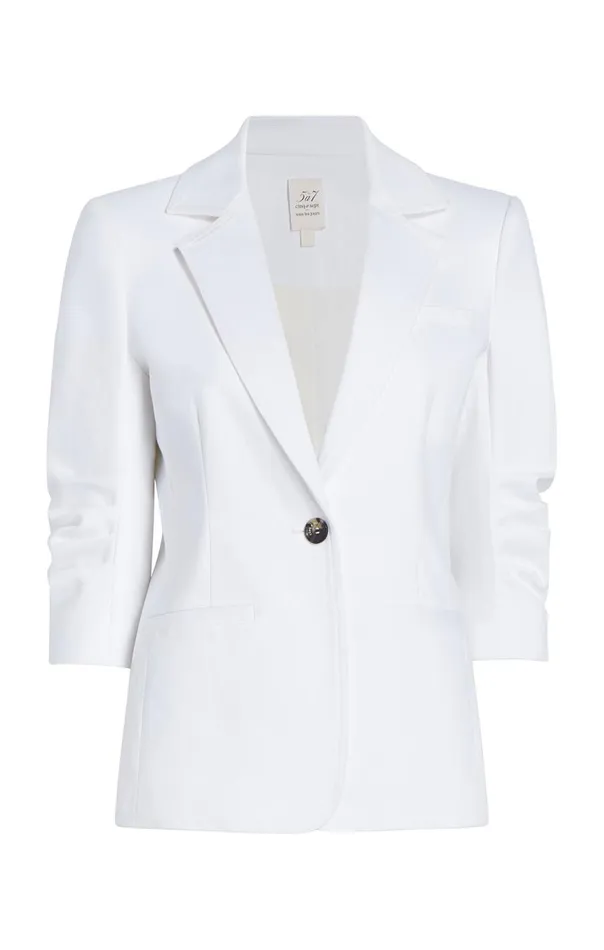 Cinq Sept Denim Khloe Blazer White Women Jackets