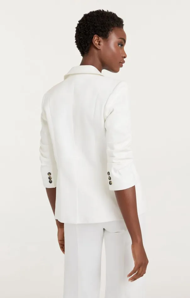 Cinq Sept Denim Khloe Blazer White Women Jackets
