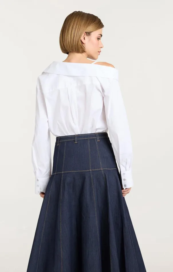 Cinq Sept Georgina Top White Women Long Sleeve Tops