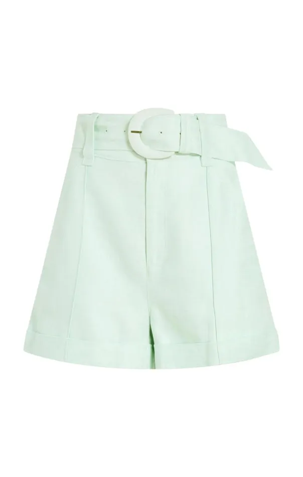 Cinq Sept Linen Aldi Short Mintydelight Women Shorts