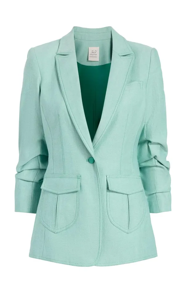 Cinq Sept Louisa Jacket Lightmarinegreen Women Denim