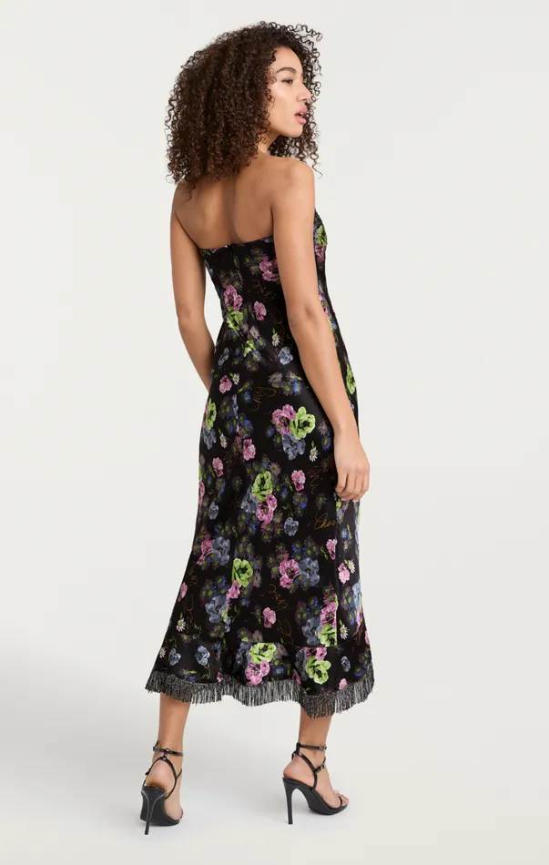 Cinq Sept Midnight Bloom Elise Dress Midnightmulti Women Midi