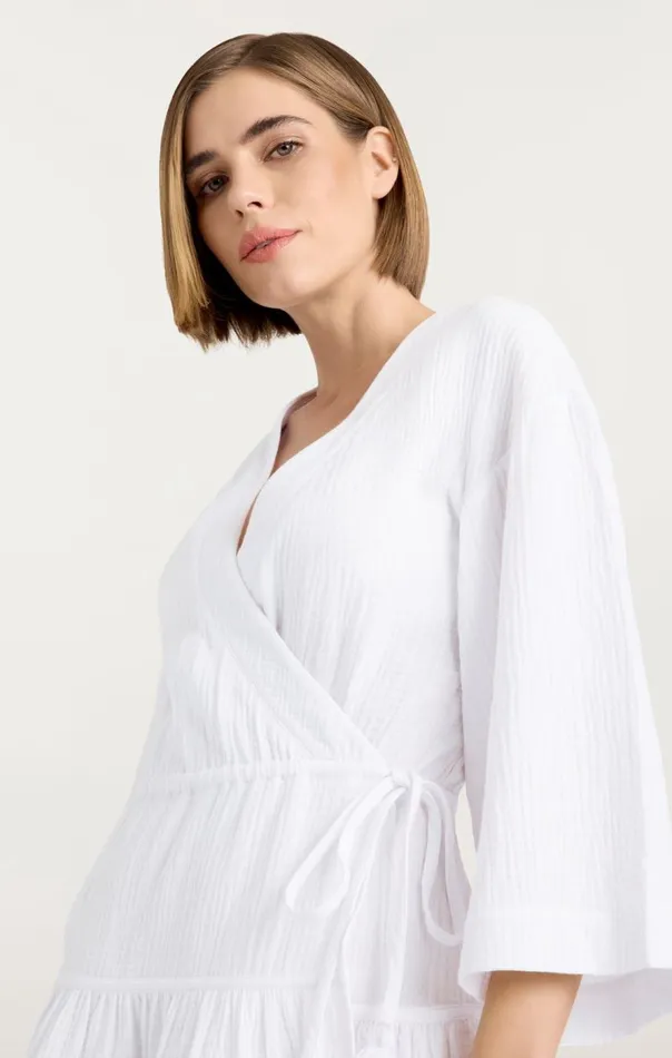 Cinq Sept Mini Torey Dress White Women Coverups