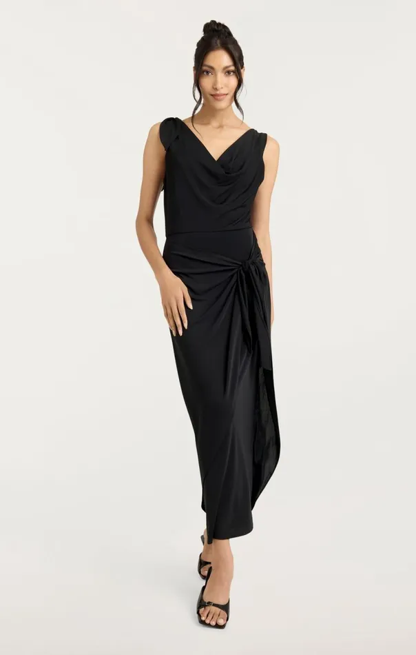 Cinq Sept Odin Dress Black Women Midi