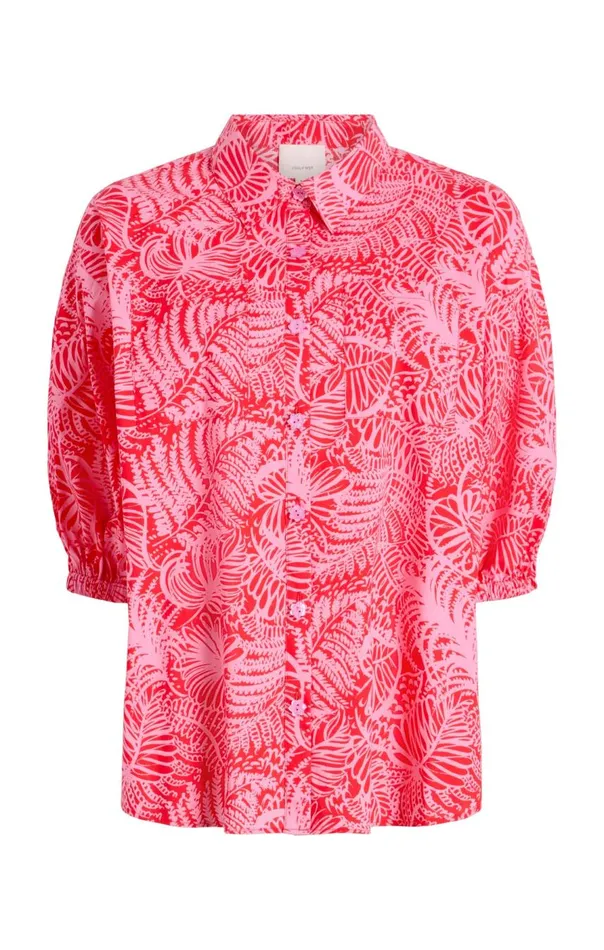 Cinq Sept Tropical Inkblot Jacques Top Bisoububblegum Women Coverups