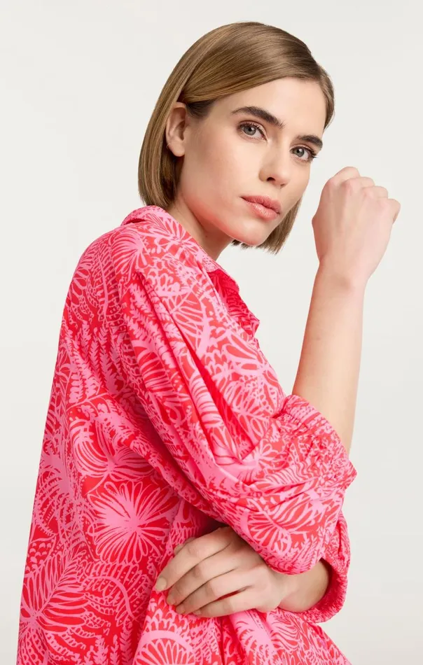 Cinq Sept Tropical Inkblot Jacques Top Bisoububblegum Women Coverups