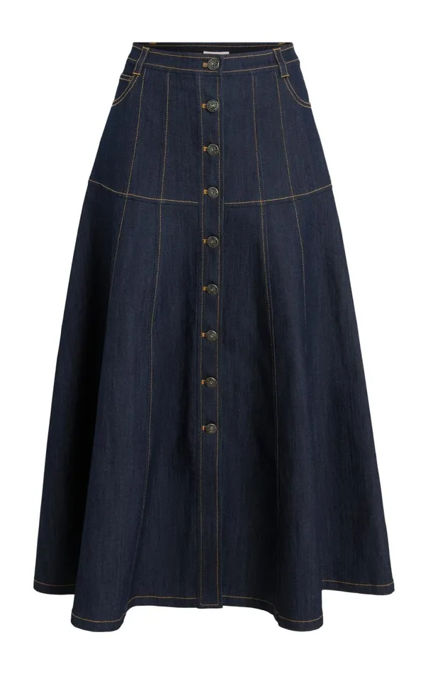 Cinq Sept Veena Skirt Indigo Women Skirts