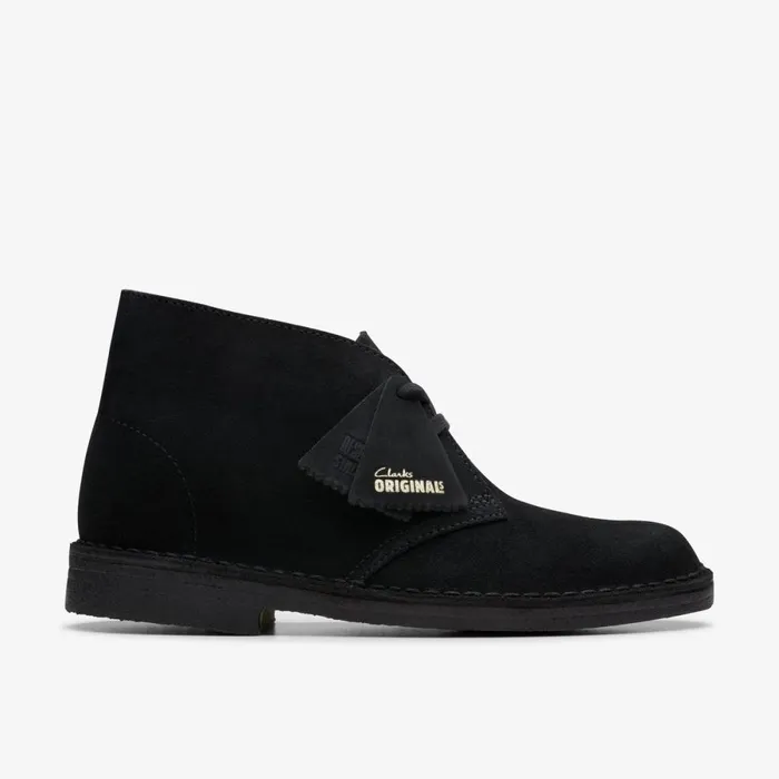 Clarks Ankle Boots Desert Boot Black Suede 8211 Women