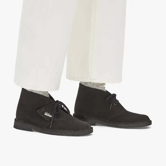 Clarks Ankle Boots Desert Boot Black Suede 8211 Women