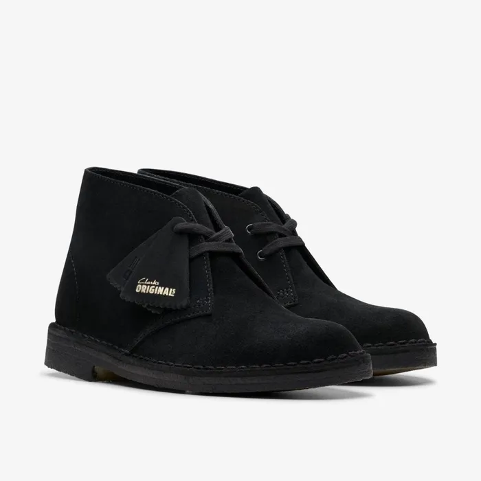 Clarks Ankle Boots Desert Boot Black Suede 8211 Women