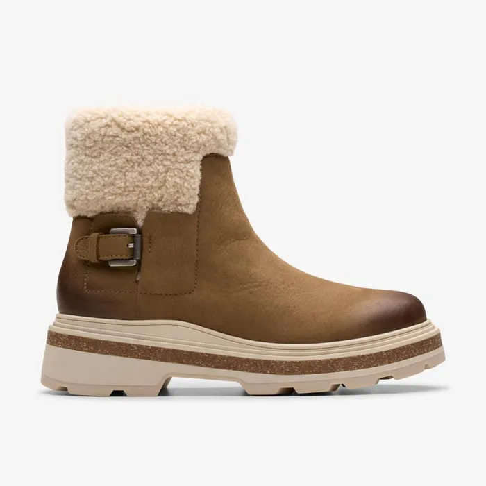 Clarks Ankle Boots Hencroft Madi Waterproof Dark Sand Warmlined 8211 Women