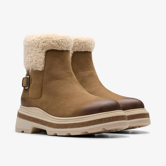 Clarks Ankle Boots Hencroft Madi Waterproof Dark Sand Warmlined 8211 Women
