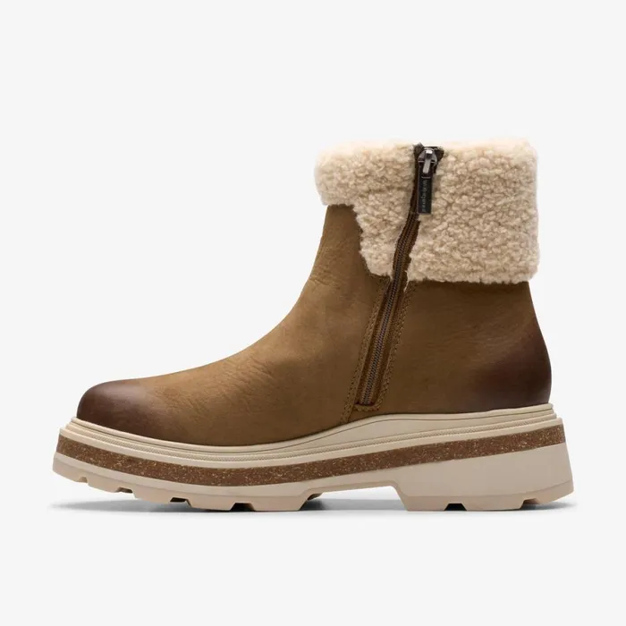 Clarks Ankle Boots Hencroft Madi Waterproof Dark Sand Warmlined 8211 Women