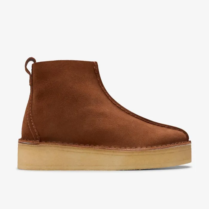 Clarks Ankle Boots Trek Wedge Ankle Boot Mocha Bisque Suede 8211 Women