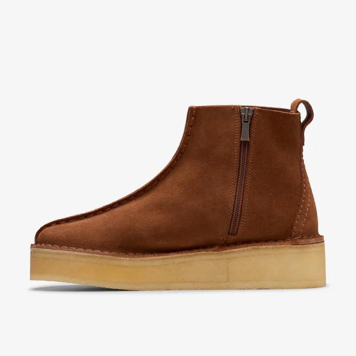 Clarks Ankle Boots Trek Wedge Ankle Boot Mocha Bisque Suede 8211 Women