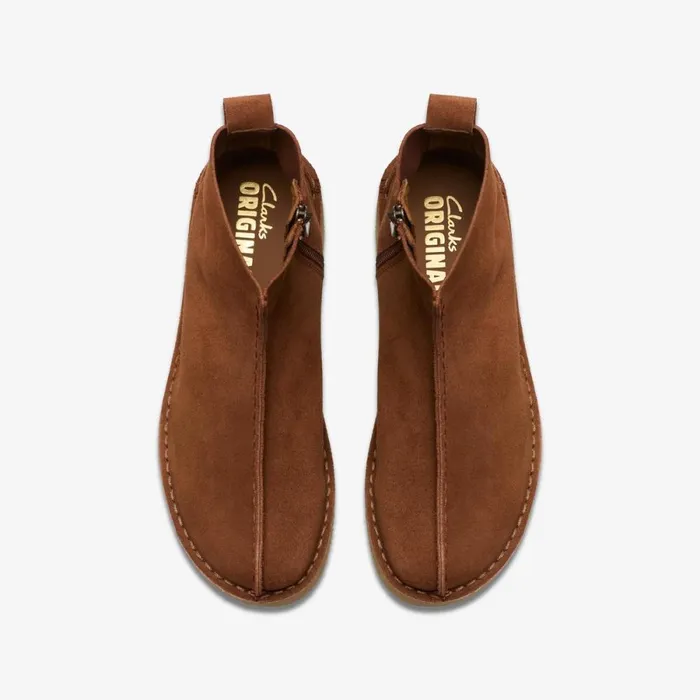 Clarks Ankle Boots Trek Wedge Ankle Boot Mocha Bisque Suede 8211 Women