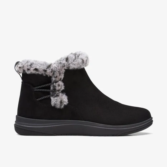 Clarks Black Boots Brinkley Fur Black 8211 Women